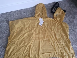 BNWT zara raincoat pack mac Jacket yellow coat with bag festival M medium poncho - Picture 1 of 12