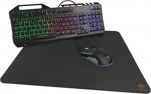 Deltaco Gaming 3-in-1 Gaming Kit - RGB Lighting Incl. Keyboard, Mouse & MouseMat - Picture 1 of 2