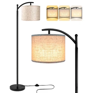 Industrial Standing Floor Lamp Modern LED Reading Light for Living Room - Picture 1 of 8