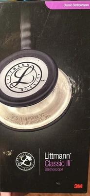 3M Littmann Classic III Stethoscope - Black, Rainbow Finish 5870 27” Pre loved - Image 1 of 4