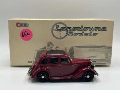 Lansdowne Models LDM51 1936 Morris Ten-Four Series ll Burgundy 1:43 Scale Ldm 51 - Image 1 of 4