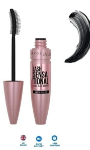 Maybelline Lash Sensational Mascara 9.5ml *Sealed* *Fast Shipping* - Very Black - Picture 1 of 3