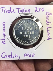 Ficha comercial 25 centavos - Bandi Lunch - Canton, Ohio - Imagen 1 de 8