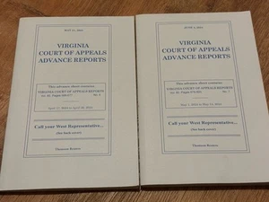 Virginia Courts of Appeals Advance Reports April May 2024 # 6 7 - Picture 1 of 2