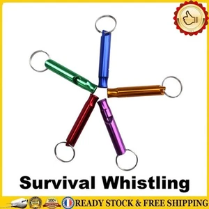Mini Pocket Whistlings Lightweight Metal SOS Whistle EDC Tool for Outdoor Sports - Bild 1 von 4