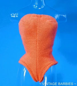 Vintage Barbie Doll PAK Coral Cotton Swimsuit MINTY ~ 1960's - Picture 1 of 5