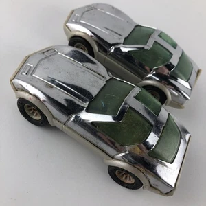 Lot of 2, 1977 Buddy L Corp. Stingray Corvette Chrome Japan Car 70’s Collectible - Picture 1 of 6