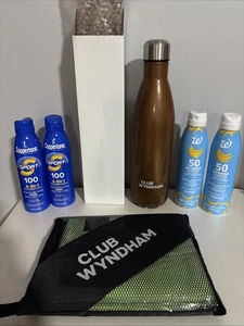 Beach Bundle ⛱️☀️ Microfiber Towel-Water Bottle, 2 Coppertone 100 SPF - Picture 1 of 1