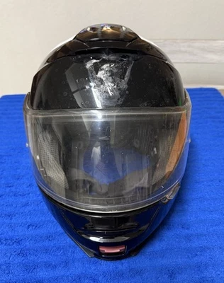 SHOEI NEOTEC II Modular Police Motorcycle Helmet Black White Small - Image 1 of 4