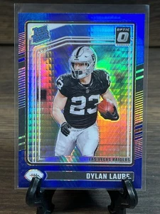 2024 Panini Donruss Optic Dylan Laube RC #230 Rated Rookie Blue Hyper Raiders - Bild 1 von 2