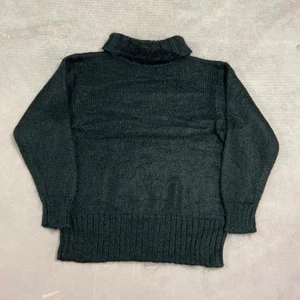 Vintage Knitted Jumper Plain Knit Sweater With Roll Neck Women's M (12-14) - Picture 1 of 4