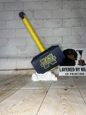 Michigan Wolverines Thor Hammer – NCAA 3D Printed Collectible - Man Cave - Image 1 of 3