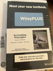 Accounting Principles Access Code - WileyPLUS - 14th edition - Picture 1 of 2