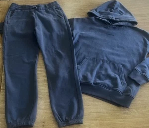 ABERCROMBIE KIDS Logo Pullover Hoodie & Matching Jogger Sweatpants Boy’s 11/12 - Picture 1 of 8