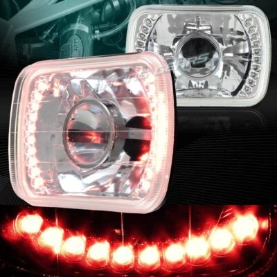 7 «X 6» H6014 H6052 H6054 герметичный луч хромированный корпус красный светодиодный прожектор фары - Изображение 1 из 4