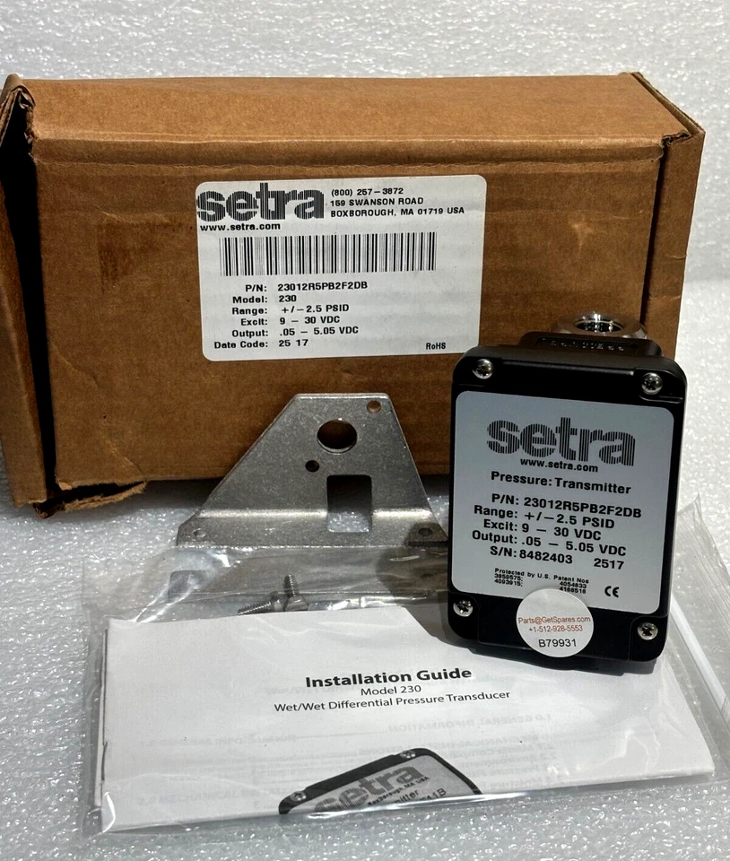 23012R5PB2F2DBC / TRANSDUCTOR PARA FREGADORA EGS-300 MODELO 230 / SETRA SYSTEMS INC Foto 1 de 4