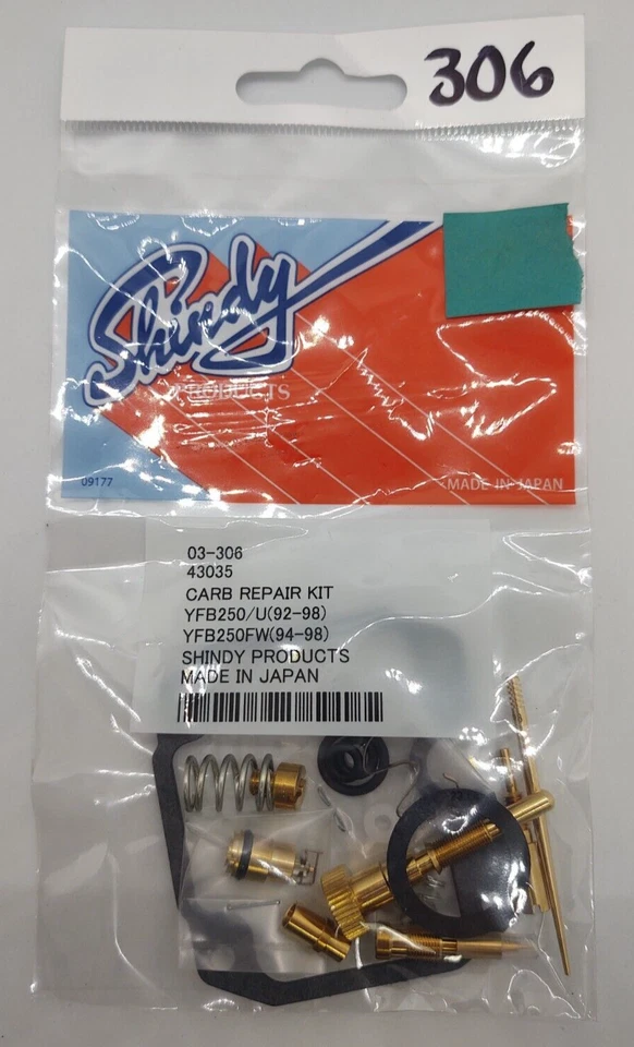 Nuevo kit de reconstrucción de carburador Shindy Yamaha 92-1998 YFB250/U TImberwolf 03-306 Foto 1 de 1