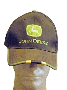 Cappello/Cappello John Deere Black Farmer/Trucker Strapback "NIENTE FUNZIONA COME UN CERVO" - Foto 1 di 5