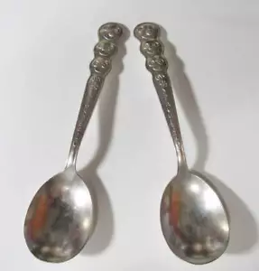 2 Vintage Werbelöffel Spaghetti O's IS International versilbert 60er Jahre - Bild 1 von 3