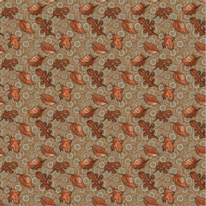 Textiles P&B - Originales - Lanzamiento de hojas - Bronceado, tela por yarda - Imagen 1 de 9