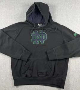 Stadium Sweatshirt NCAA Notre Dame Hoodie Men's XL Black Fighting Irish Logo - Picture 1 of 11