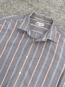 Banana Republic geknöpftes Hemd Herren Größe Large 16-16,5 Langarm gestreift - Bild 1 von 5