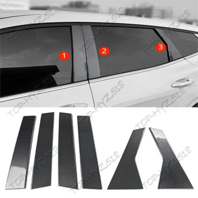 Para Kia Sportage 2023-2024 Fibra de Carbono ABS Ventana Pilar Postes Cubierta Puerta Borde Foto 1 de 4