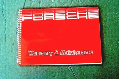 Porsche 911 Carrera 928 1988 garantía programa de mantenimiento libro de servicio original Foto 1 de 4