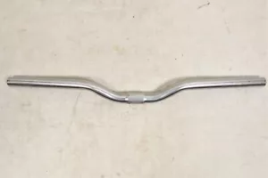 580mm 30mm low Rise Silver Steel 22.2mm handlebar MTB ATB Bike 25.4mm Centre - Picture 1 of 2