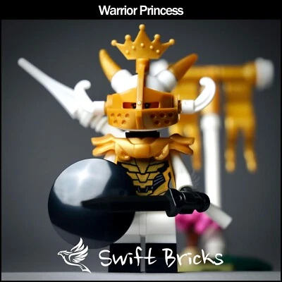 LEGO Gold Knight Minifigure Medieval Castle 10305 10332 21348 70404 7946 10193 - Image 1 of 4