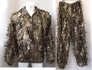 3D Leaf Python Camo Ghillie Suit Bionic Training Bowhunt Sniper - Picture 1 of 8