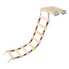 Wooden Bird Toy Perch Ladder Swing Stand Parakeet Pet Supplies