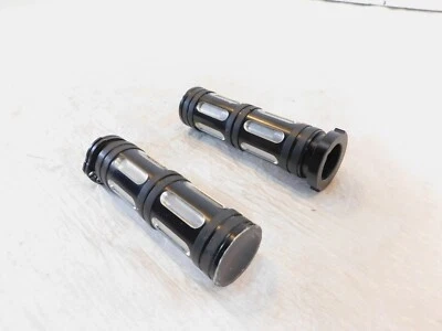 Harley Davidson Dyna Sportster Softail Black Left & Right Handlebar Hand Grips - Изображение 1 из 4