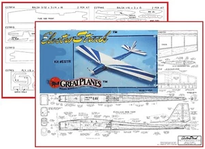 Great Planes Model Airplane Plans (RC): Electro Streak 44" EP Sailplane - Picture 1 of 7