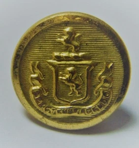 antique superior quality metal button spectemur agendo coat of arms 49859 - Picture 1 of 5