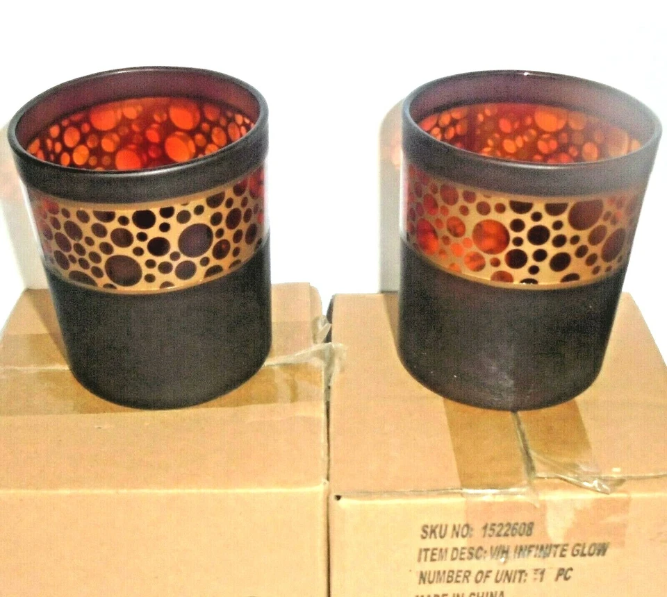 Juego de 2 soportes votivos Yankee Candle INFINITE GLOW - Envío gratuito Foto 1 de 1