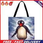 Penguin-Large Capacity Linen Tote Bag
