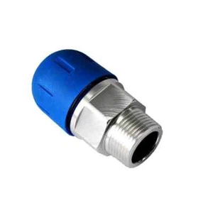 1" FASTPIPE TUBING TO 1" MALE NPT ADAPTER FOR COMPRESSED AIR F2218 - Picture 1 of 2