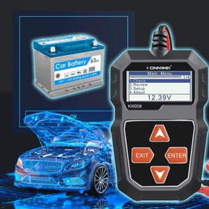KW208 obd2 Car battery Tester BM550 12V 100 - 2000CCA Cranking Charging Analyzer - Picture 1 of 8
