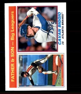 2025 Topps Heritage Chrome Father & Son - Cavan & Craig Biggio #68 - Picture 1 of 2