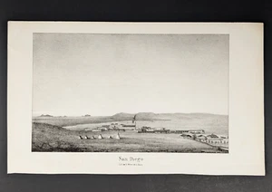 Litografía de la expedición Emory 1848 vista más temprana disponible San Diego California - Imagen 1 de 7