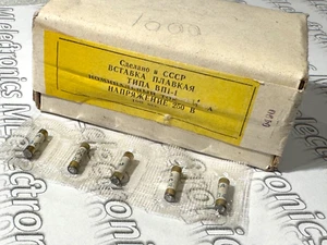 4A 4x15mm Qty10 USSR HQ Silver plated ceramic case Fuse Nos - Picture 1 of 8