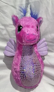 SEAHORSICORN Seepferdchen Einhorn Build A Bear Plüsch rosa lila glitzernd 14 Zoll ~ EUC! - Bild 1 von 8
