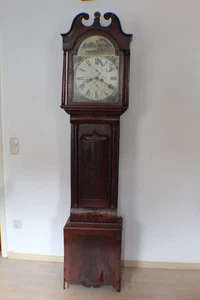 Reloj de pie Biedermeier alrededor de 1810 cable, 2 pesos, firmado D. Sptunt Perth *4033 - Imagen 1 de 12