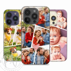 Personalised Phone Case Photo Collage Silicone Cover For iPhone 11 12 13 14 16 - Picture 1 of 13