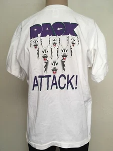 Vintage 90s LOBO AQUATIC CLUB ALBUQUERQUE NM PACK ATTACK GRAPHIC T SHIRT XL - Picture 1 of 12