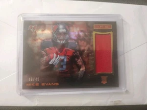 2014 PANINI ROOKIES & STARS MIKE EVANS LONGEVITY GOLD RELIC RC #/49 BUCCANEERS  - Foto 1 di 2