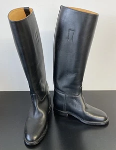 Regent Black Leather Riding Boots Uk6 EU39 Equestrian Made In England - Picture 1 of 20