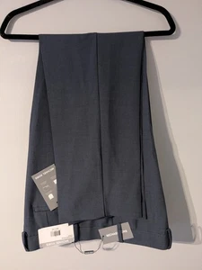 Nuovo con etichette - Michael Kors Pants Monroe blu/marino piatto davanti elegante pantalone uomo taglia 38 x 30 - Foto 1 di 7
