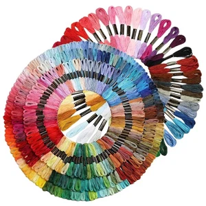 50/447Color Cotton Line Floss Sewing Skeins Cross Stitch Thread Color Embroidery - Picture 1 of 14